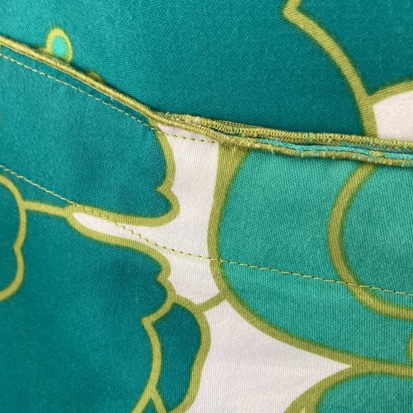 Ann Taylor Knee Length Side Zip A-Line Floral Skirt Cotton/Silk Size 6 - Picture 3 of 8